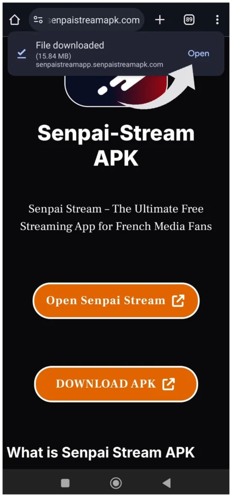 senpai stream apk