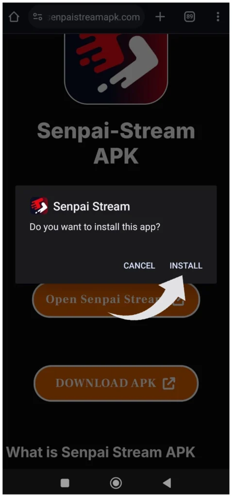 senpai stream apk download